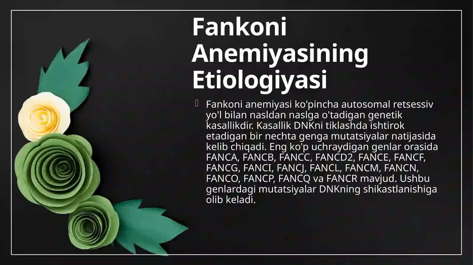 Fankoni Anemiyasi: Etiologiya, Patogenez va Klinikasi 4