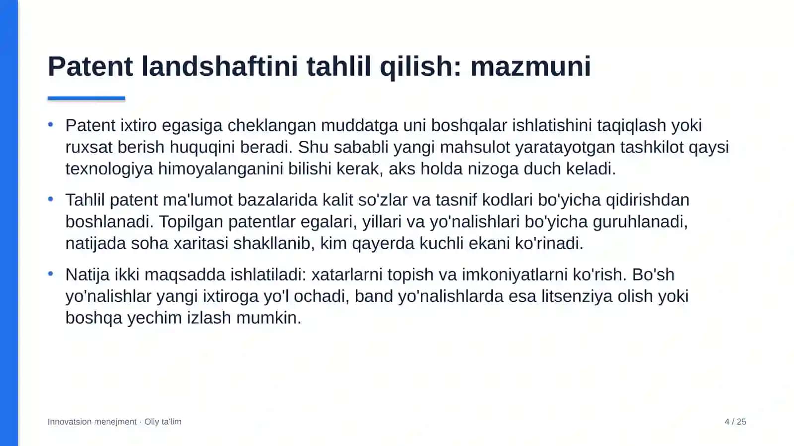Kasb-hunar maktablarida patent landshaftini tahlil qilish 4