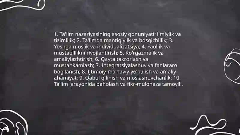 Didaktika- ta'lim nazariyasi 4
