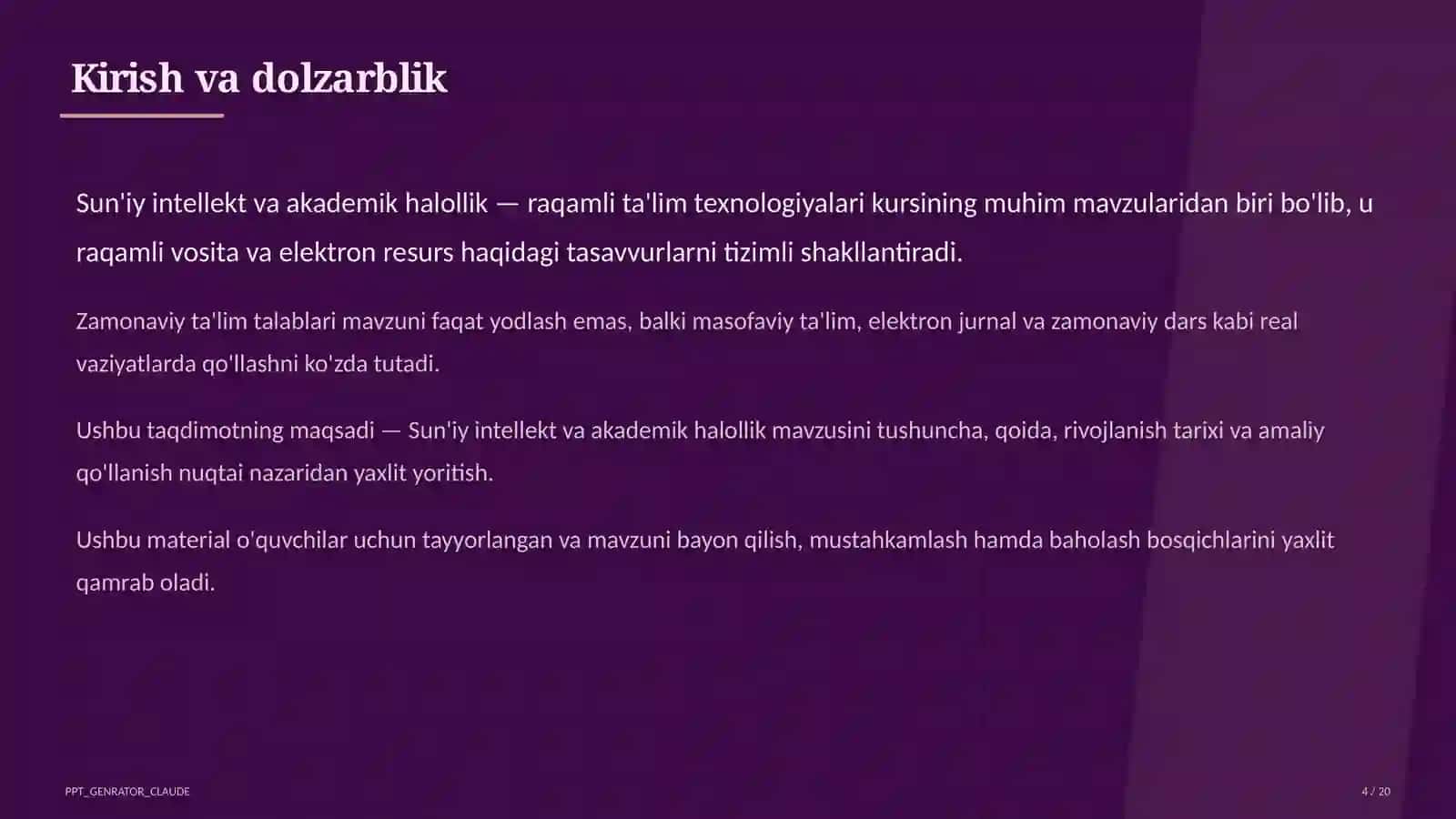 Sun'iy intellekt va akademik halollik 4