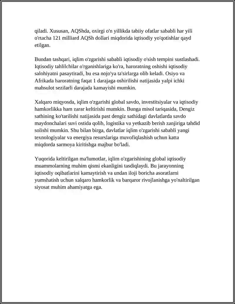 JAXONNING GILOBAL IQTISODIY MUOMMOLARI 4