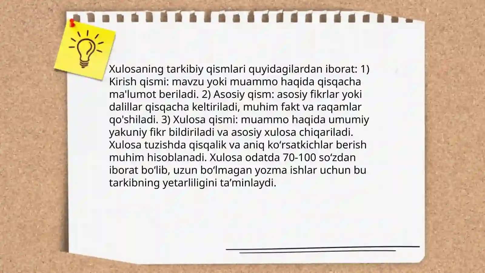 Xulosaning umumiy mantiqiy tavsifi 4