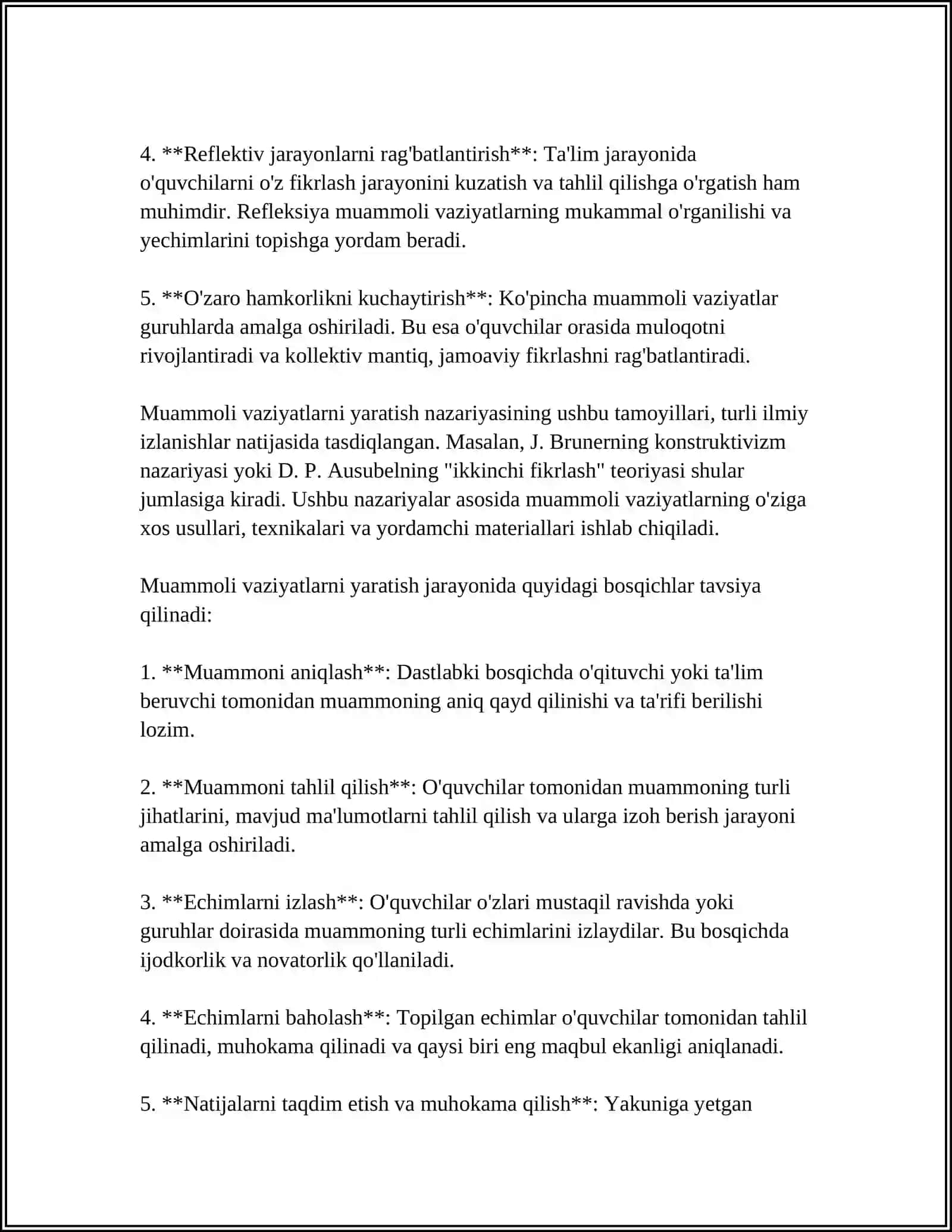 BIOLOGIYA DARSLARIDA MUAMMOLI VAZIYATLAR YARATISH USLUBLARINI AXAMIYATI 4