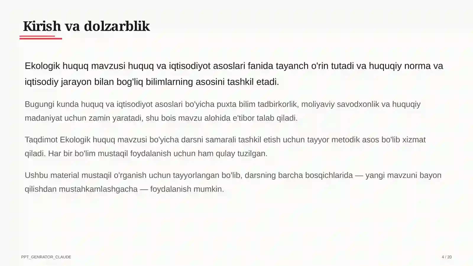 Ekologik huquq (11-sinf) 4