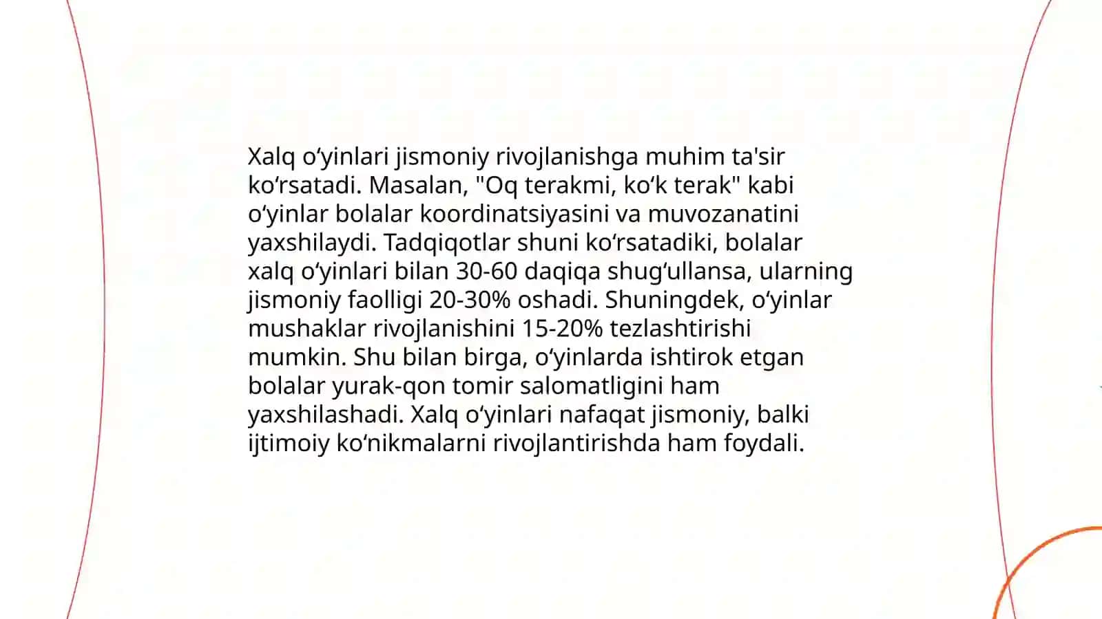 Milliy sport turlari va xalq o‘yinlarining jismoniy tarbiya tizimida tutgan o‘rni 4