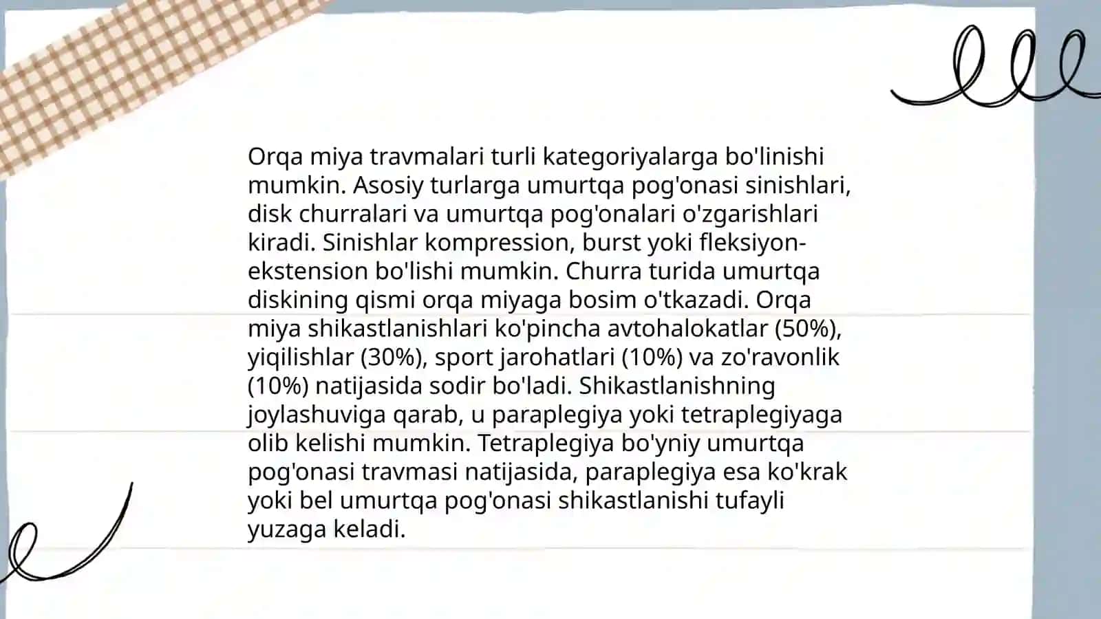 Orqa miya jarohatlari 4