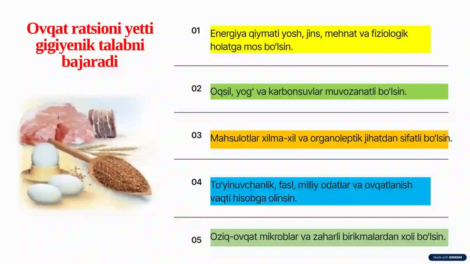 . Ovqatlanish gigiyenasi. Ovqatdan zaharlanish. Kimyo-farmasevtika korxonalarida ovqatlanish gigiyenasi 4