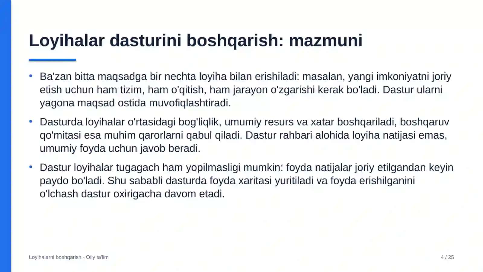 axborot xavfsizligi xizmatlarida loyihalar dasturini boshqarish 3217 4