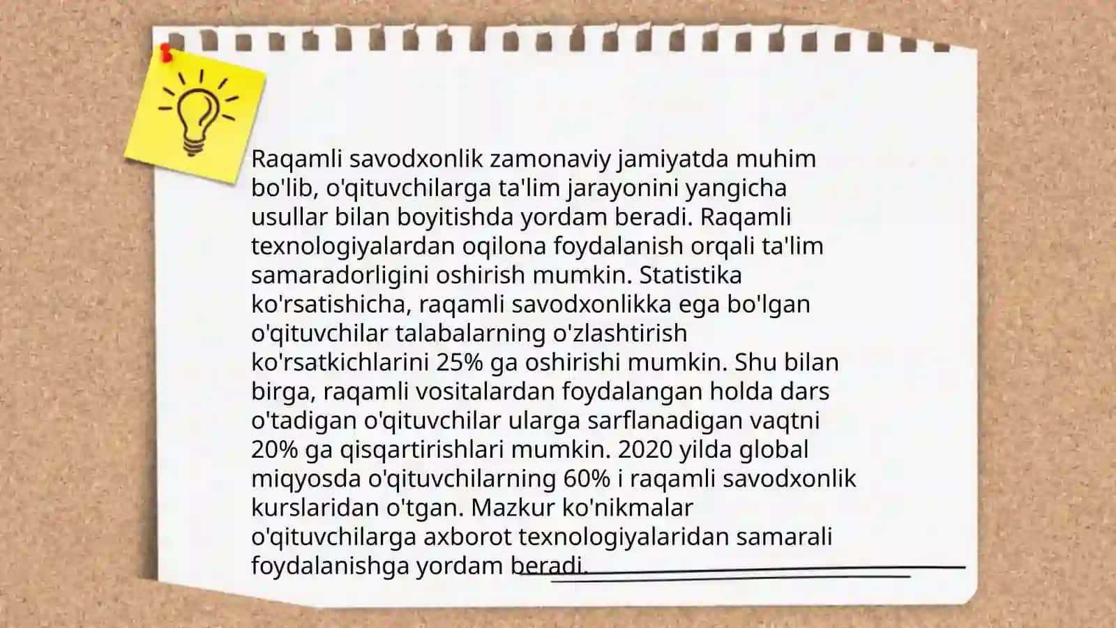 O'quv jarayonida innovatsion texnologiyalarni qo'llash 4