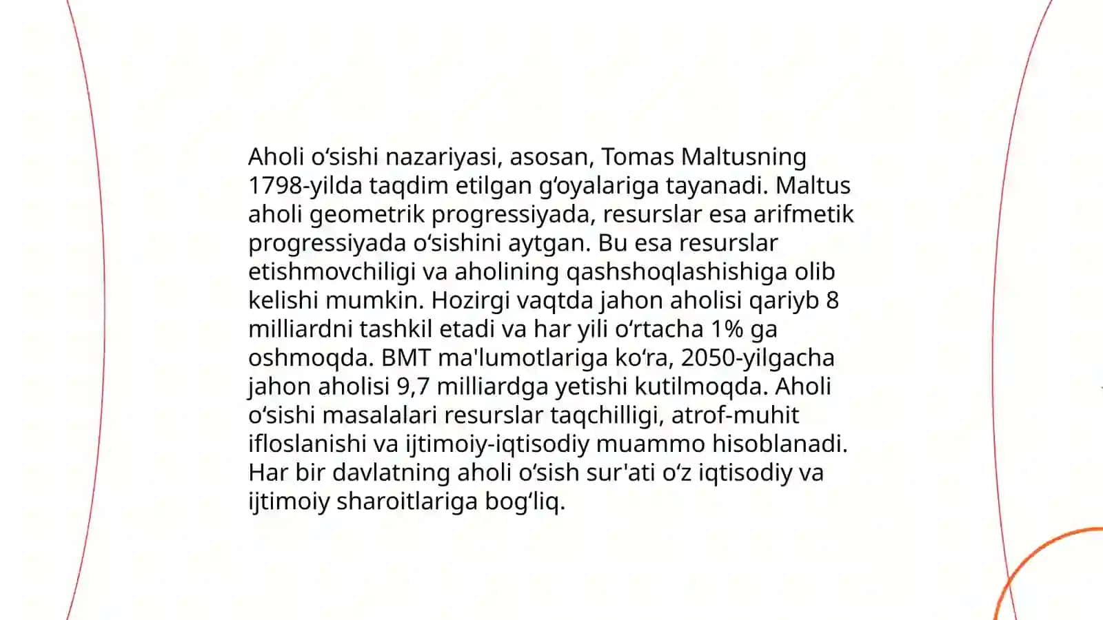 Tomas Malthusning hayoti 4