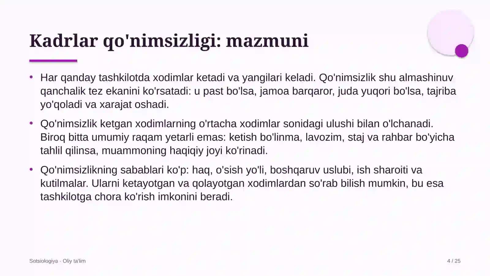 Byudjet tashkilotlarida kadrlar qo'nimsizligi 4