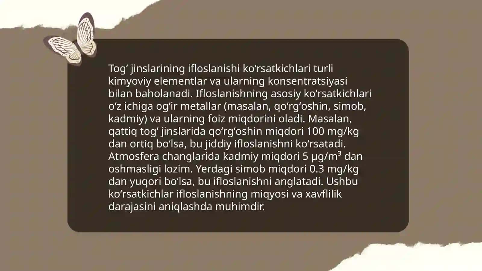 Havoning ifloslanishi me'yorlari 4