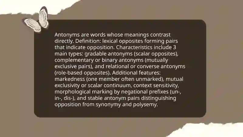 Differentiating Between synonym Antonyms and Polysemous words 4