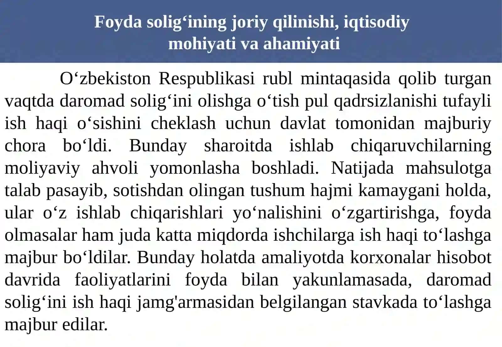 FOYDA SOLIG’I 4