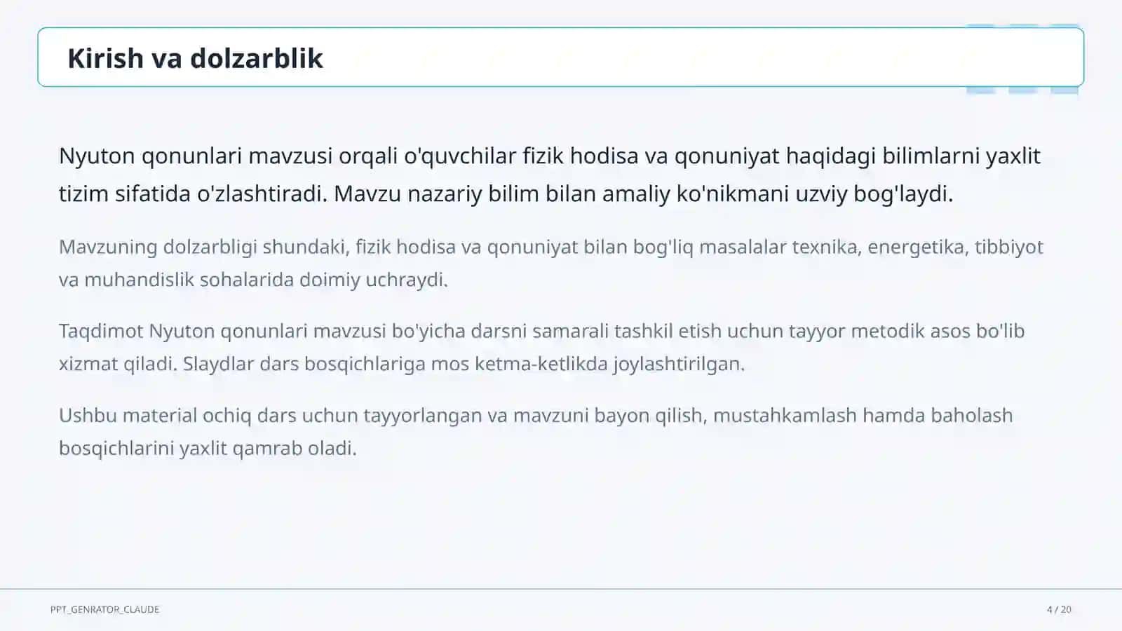 Nyuton qonunlari (9-sinf) 4