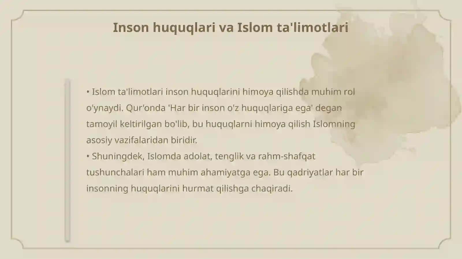 Islomda inson huquqlari himoyasi 4