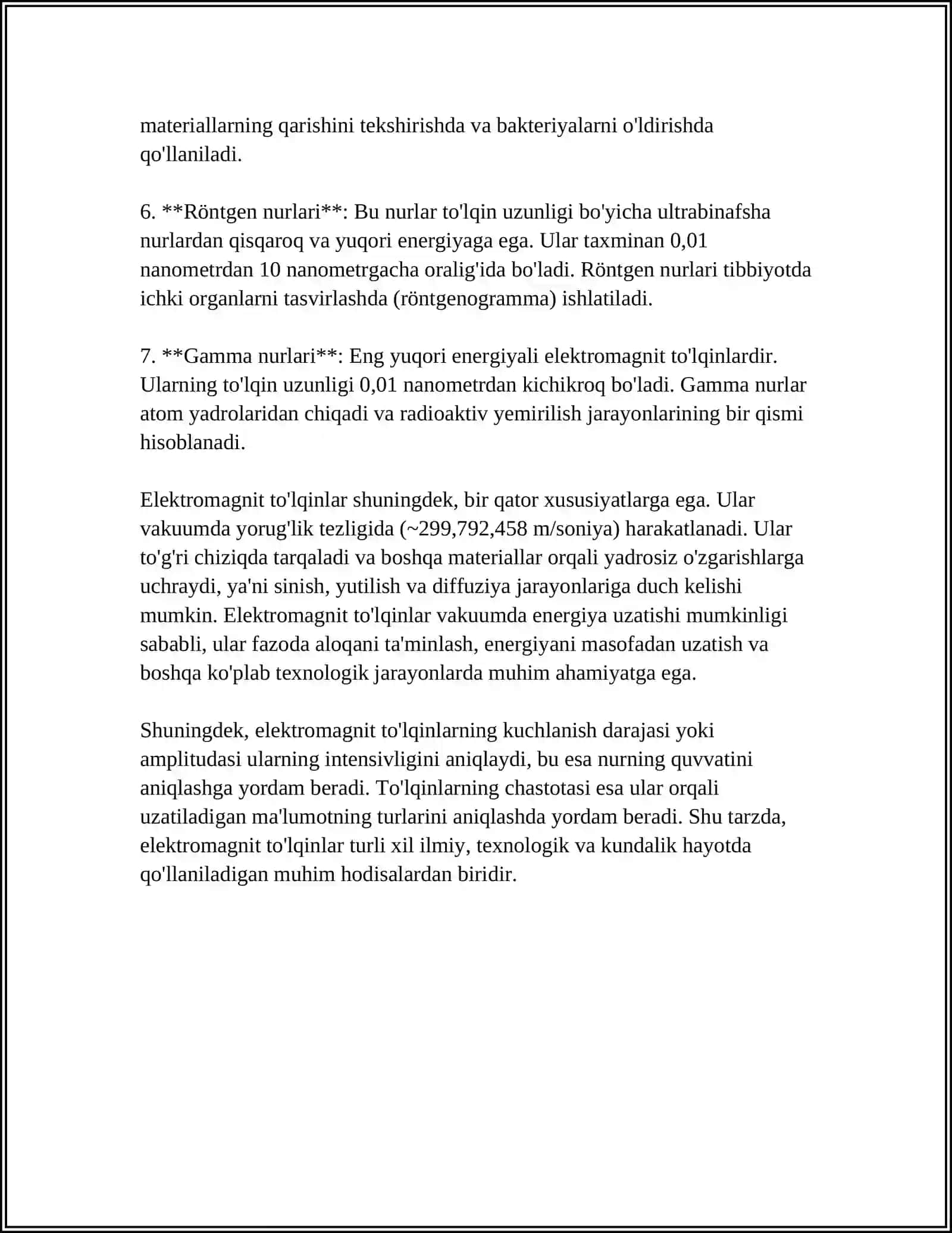 ELEKTROMAGNIT TO'LQINLAR VA ULARNING METALLURGIYA VA METRALOGIYADA QO'LLANILISHI 4
