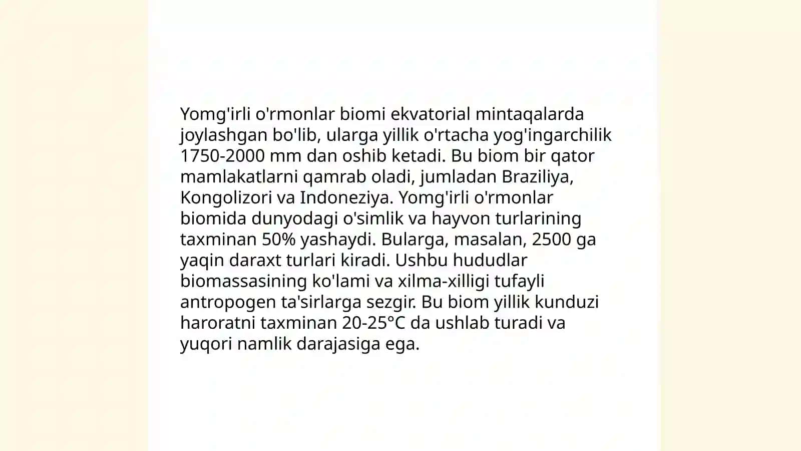 Quruqlik biomlarining zonal tiplari 4