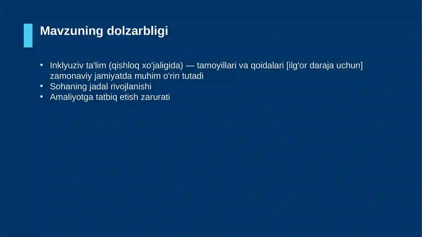 Inklyuziv ta'lim (qishloq xo'jaligida) — tamoyillari va qoidalari [ilg'or daraja uchun] 4