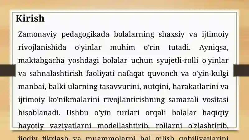 Syujetli-rollioʻyinlar va sahnalashtirish rivojlanish markazi faoliyati 4