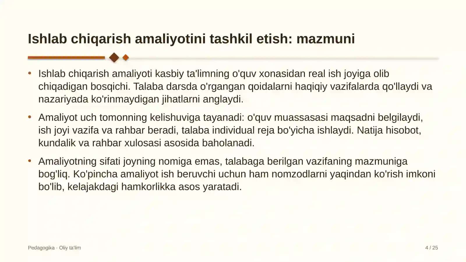Adliya organlarida ishlab chiqarish amaliyotini tashkil etish 4