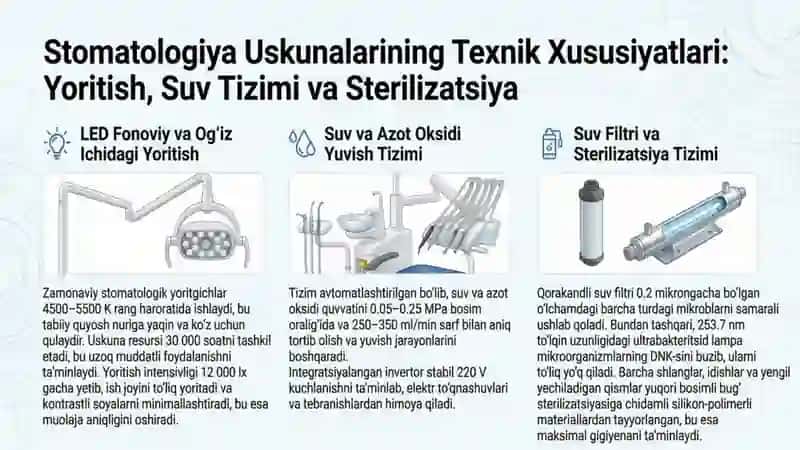 Stomatologiya xonasining jihozlanishi asosiy stomatologik uskunalar va vositalar.Stomatologik qurilm 4