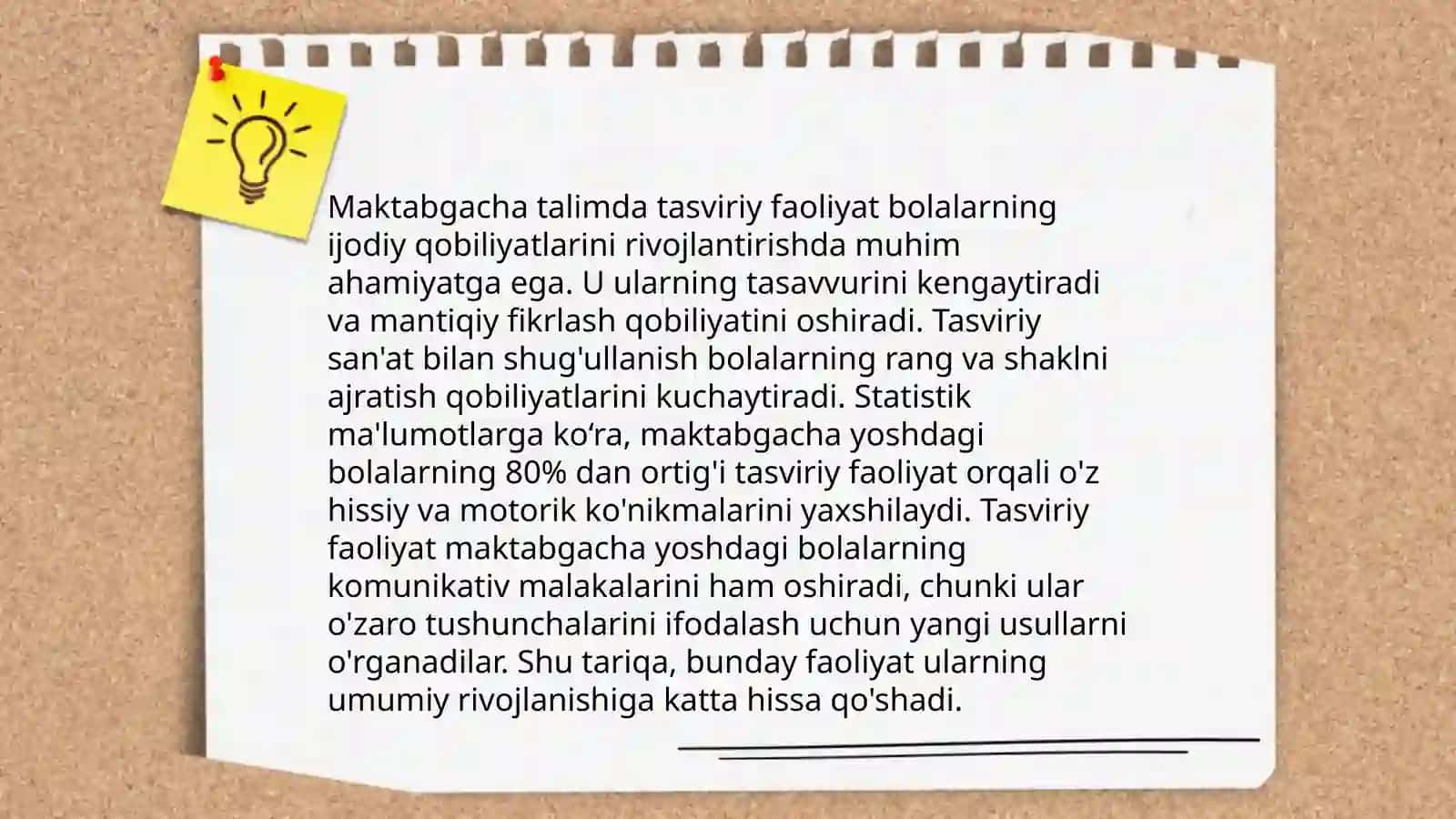 Maktabgacha talimda tasviriy faoliyat mashg'ulotini loyihalashtirish 4