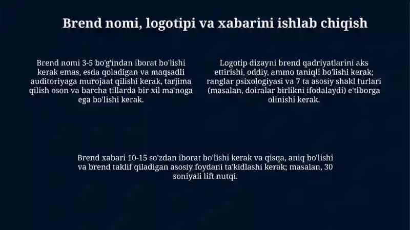Brend imijini xalqaro bozordayaratishyo’llari 4