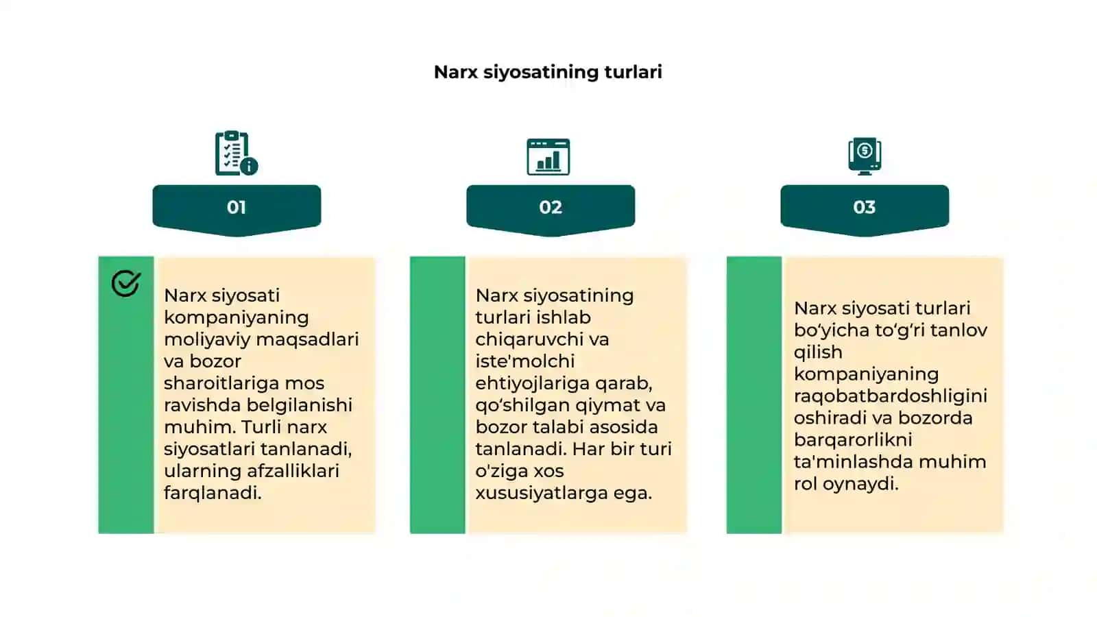 Narx siyosati 4