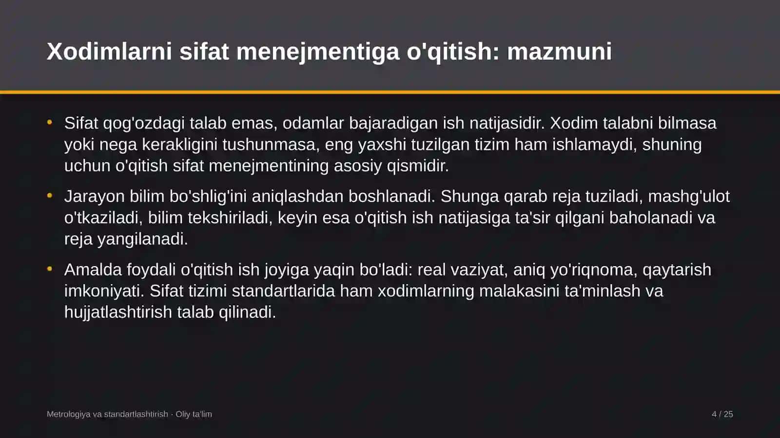 prokuratura organlarida xodimlarni sifat menejmenti bo'yicha o'qitish 5226 4