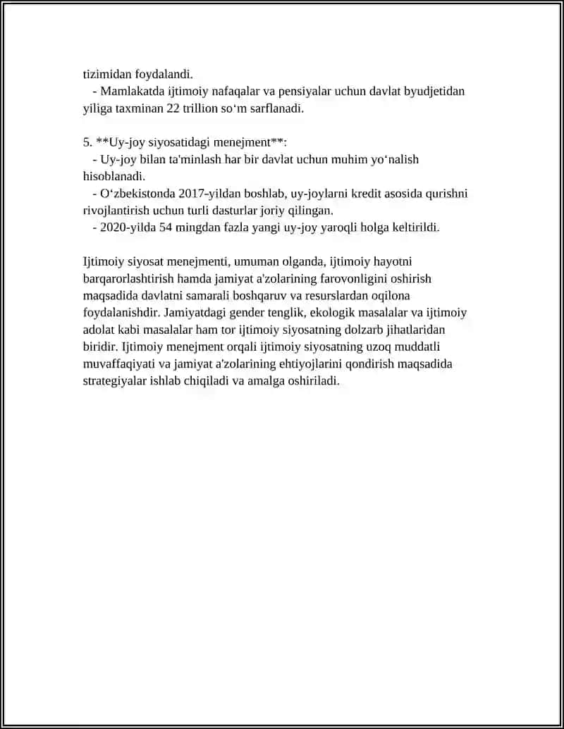 IJTIMOIY SIYOSAT MENEJMENTNI AMALGA OSHIRISHNING UNIVERSAL TEXNOLOGIYASI 4