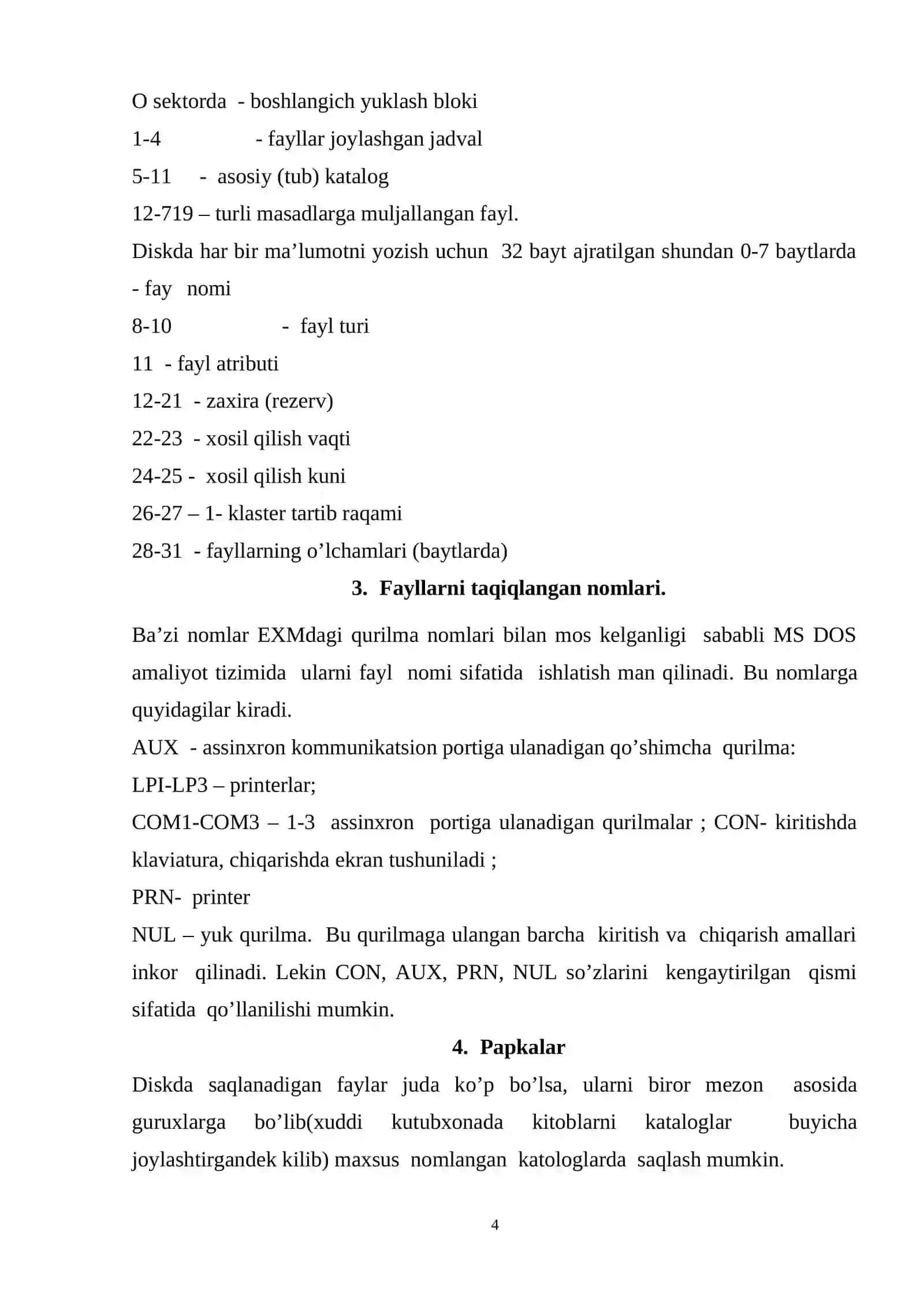 PAPKALAR VA ULARNING TURLARI 4