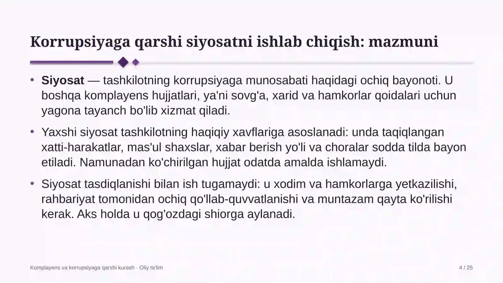 mikromoliya tashkilotlarida korrupsiyaga qarshi siyosatni ishlab chiqish 8959 4