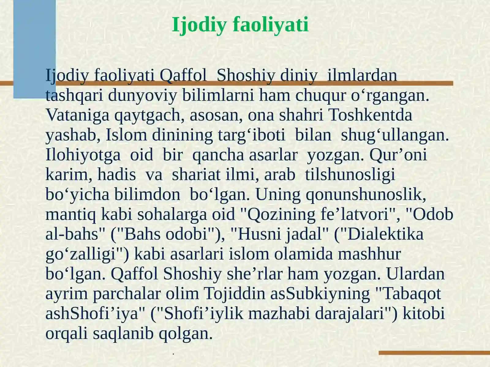 Qaffolash-Shoshiy 4