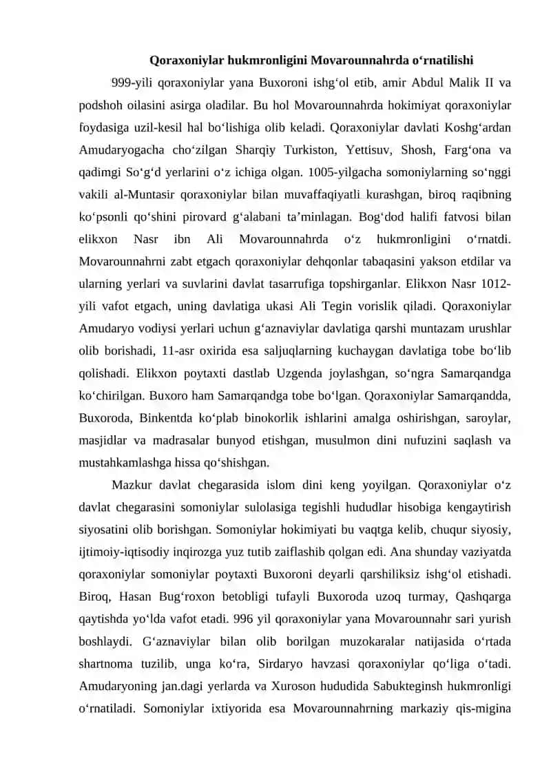 Qoraxoniylar davlati 4