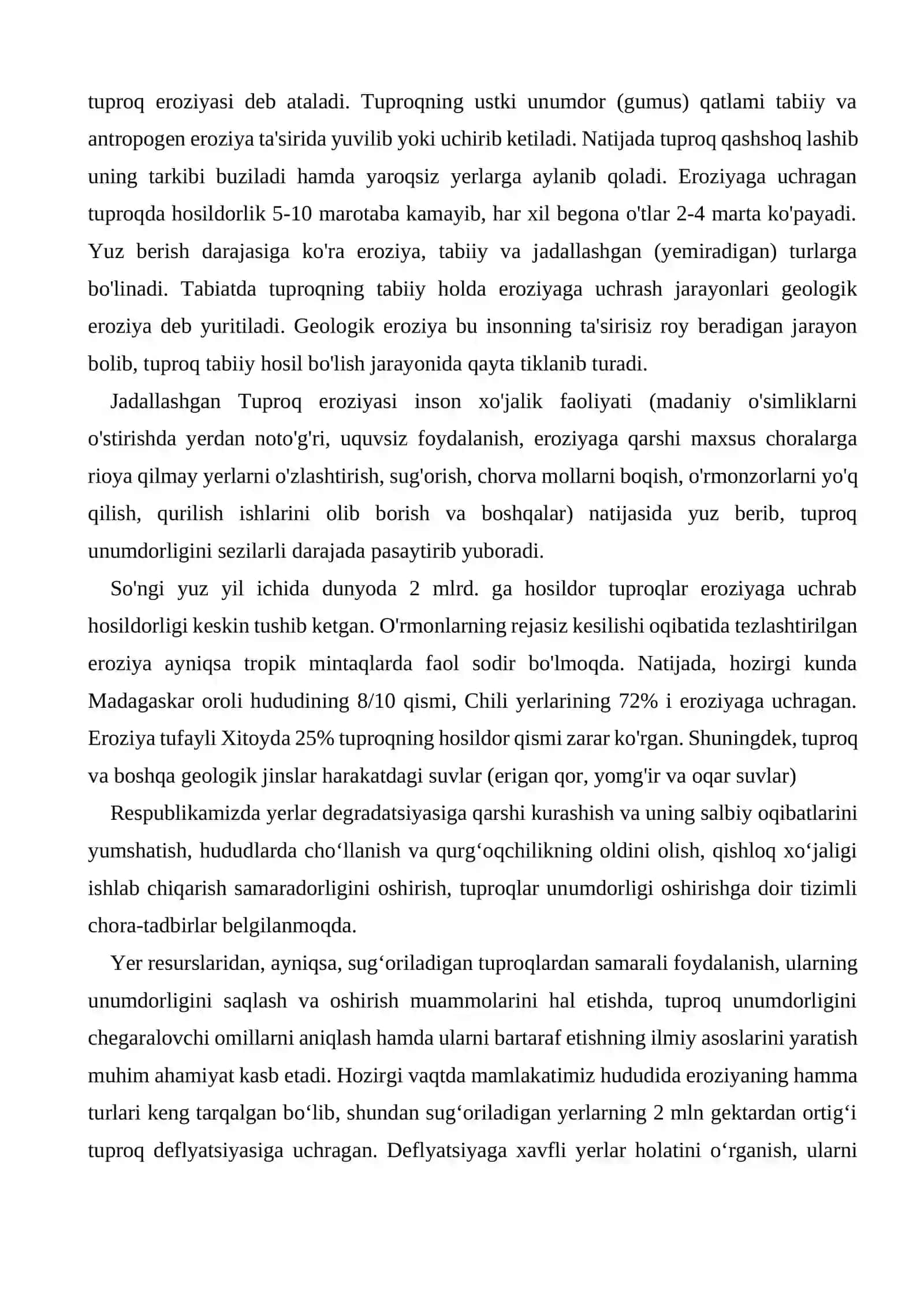 Eroziya va deflyatsiyaga qarshi kurash tadbirlari 4