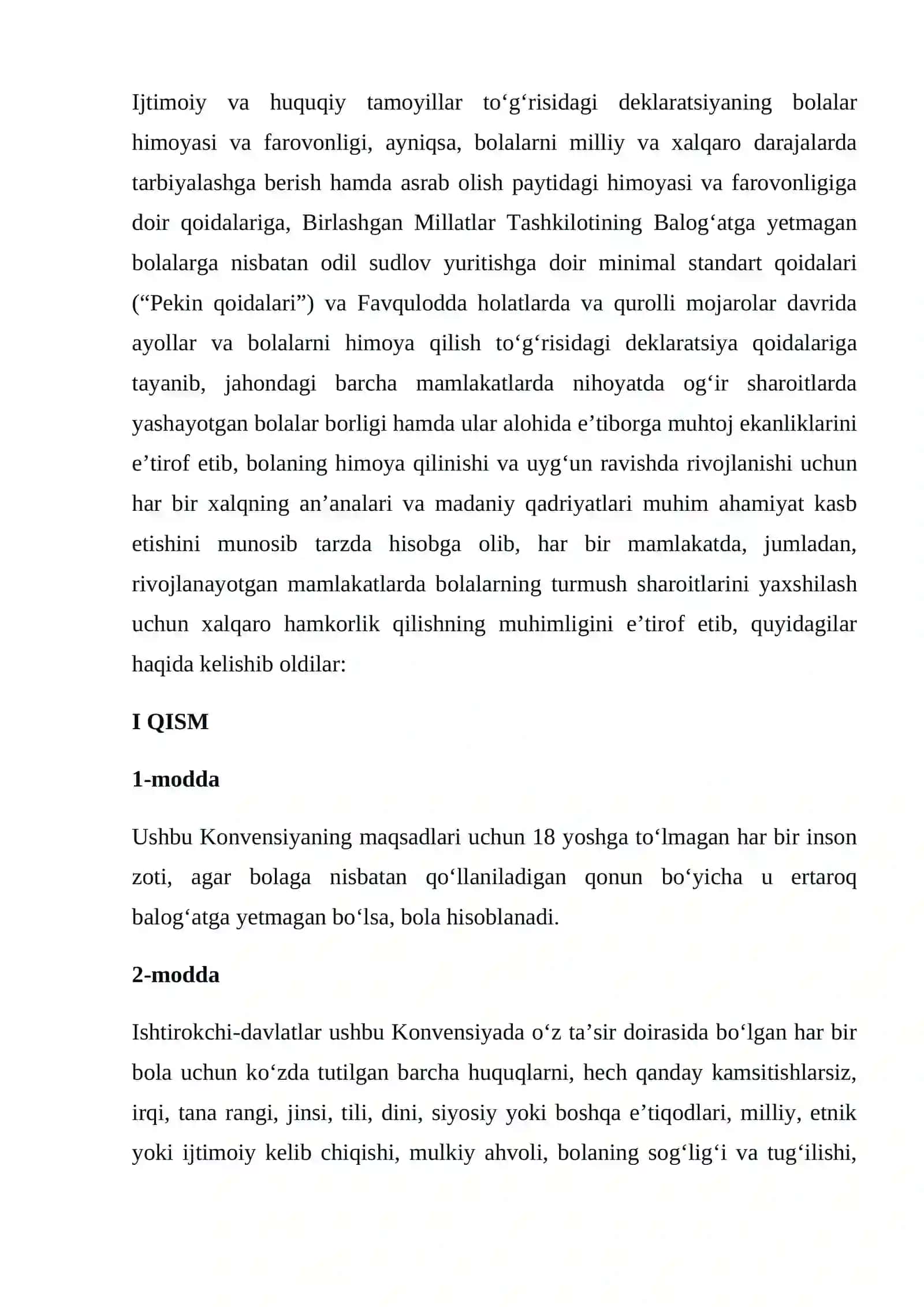 BOLA HUQUQLARI TO‘G‘RISIDAGI KONVENSIYA 4