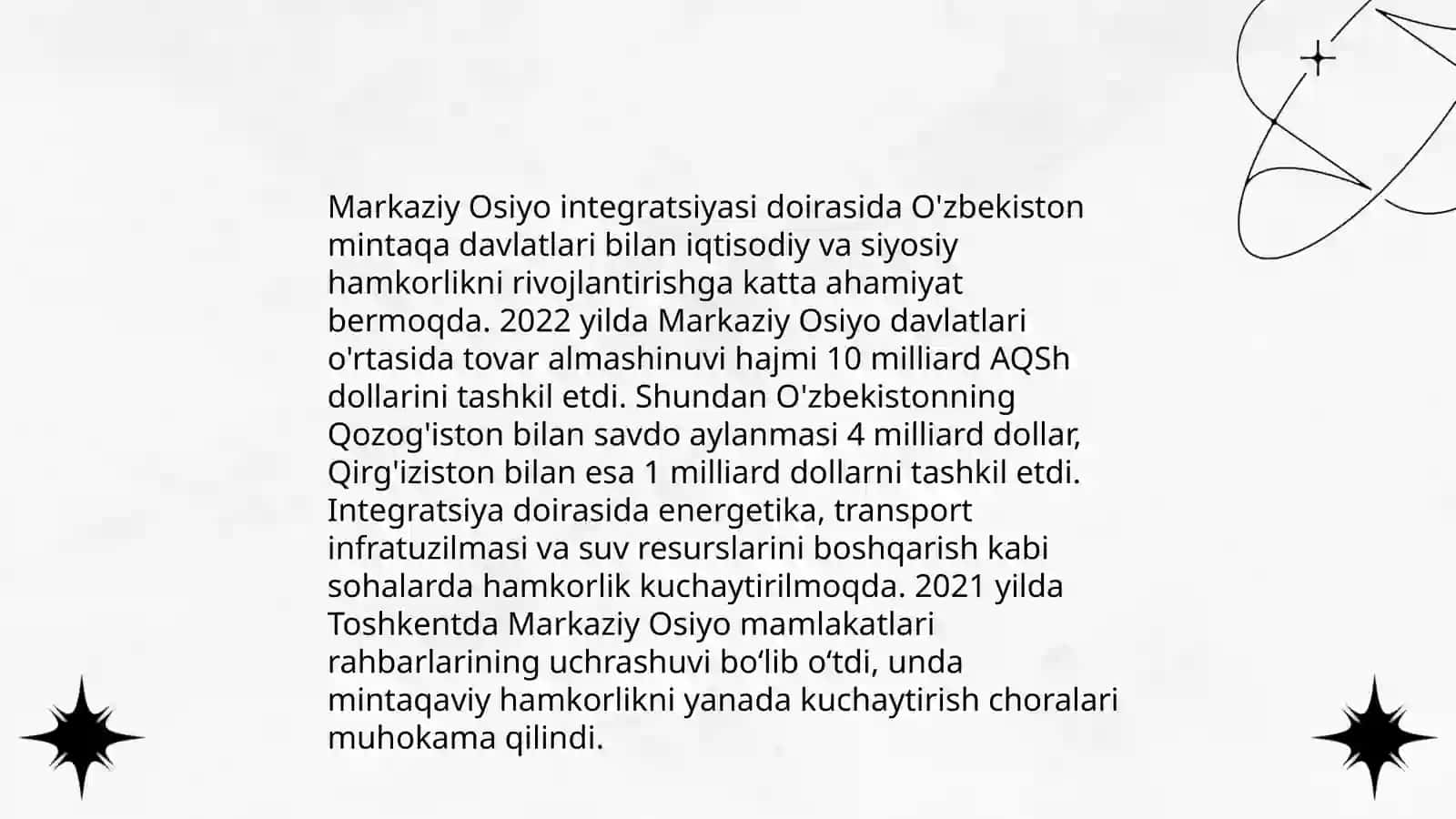 Oʻzbekiston va jahon hamjamiyati 4