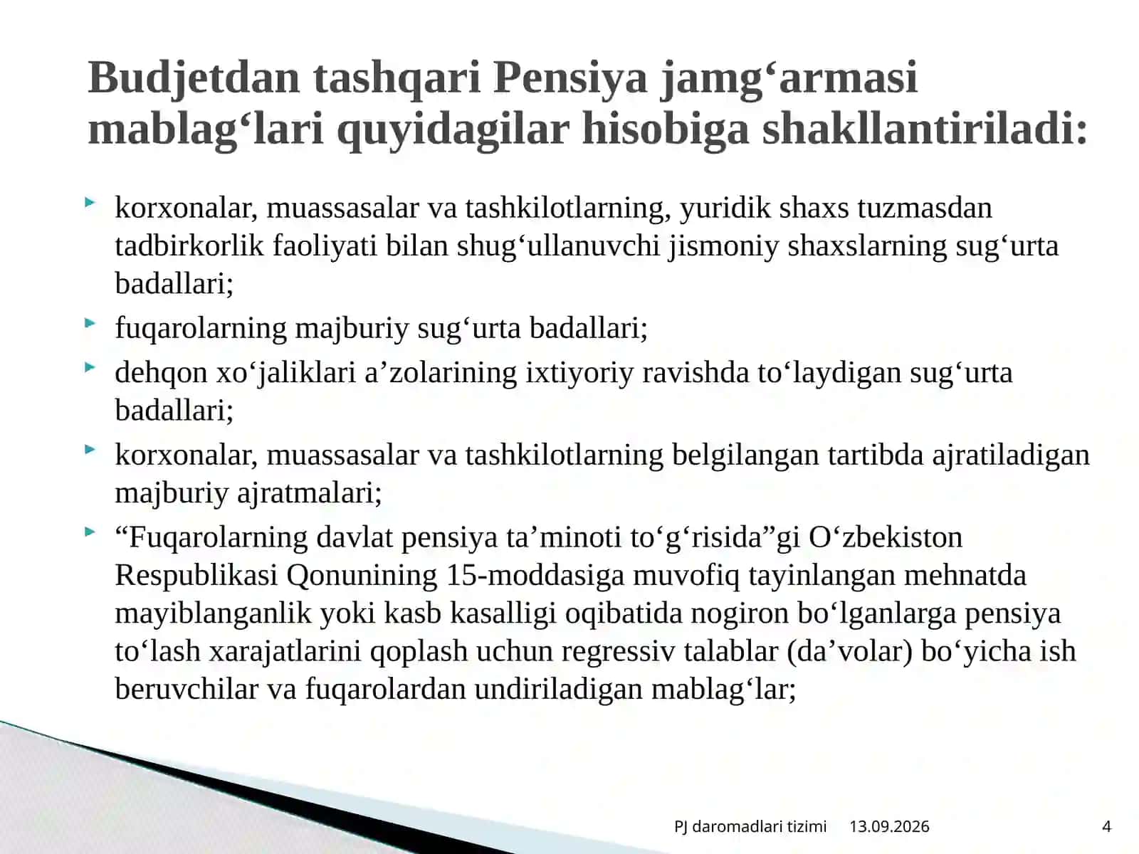 PENSIYA JAMG‘ARMASI DAROMADLARI 4