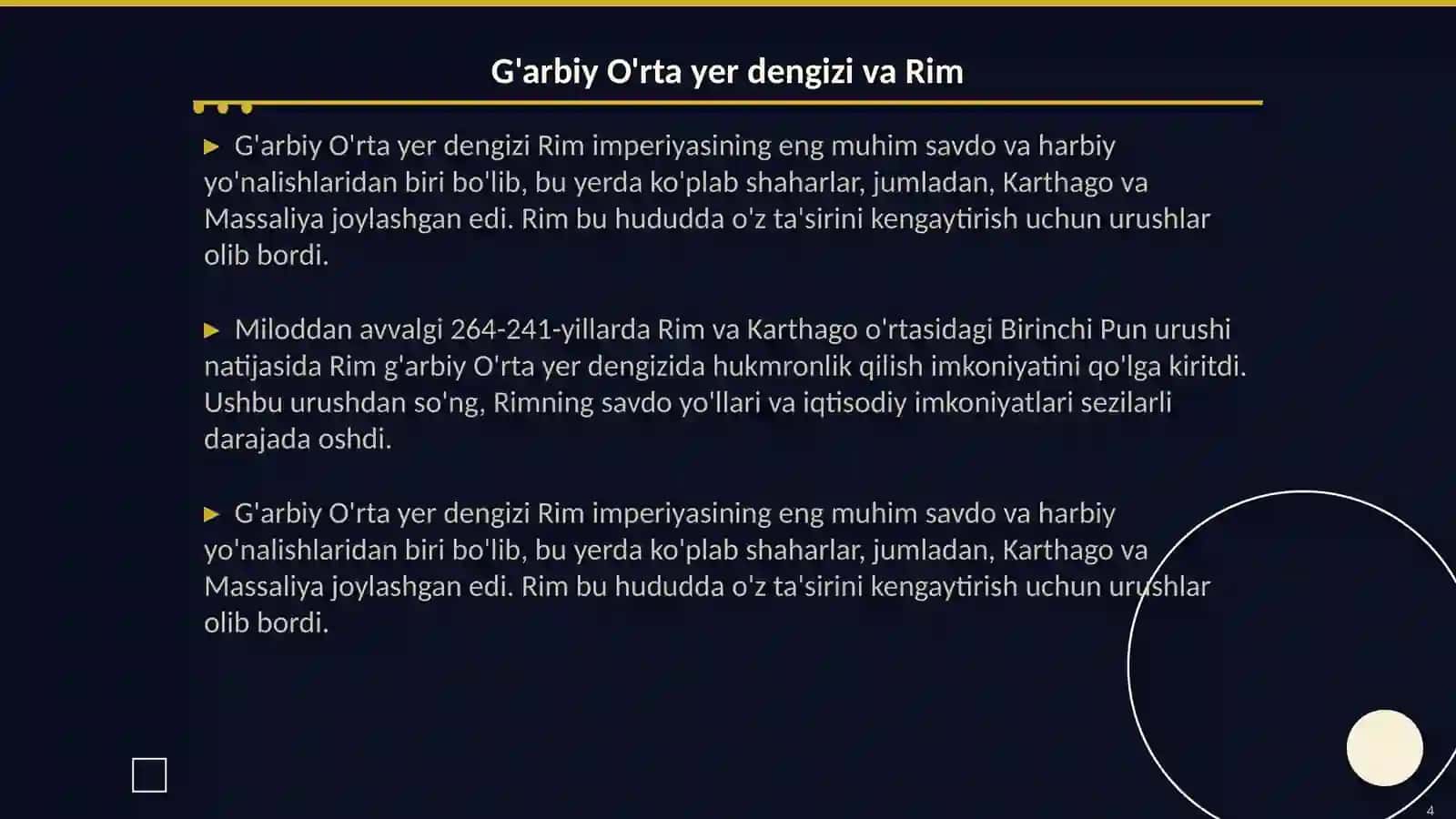 Rimning g'arbiy va sharqiy O'rta yer dengizida hukmronlik qilish uchun kurashi 4