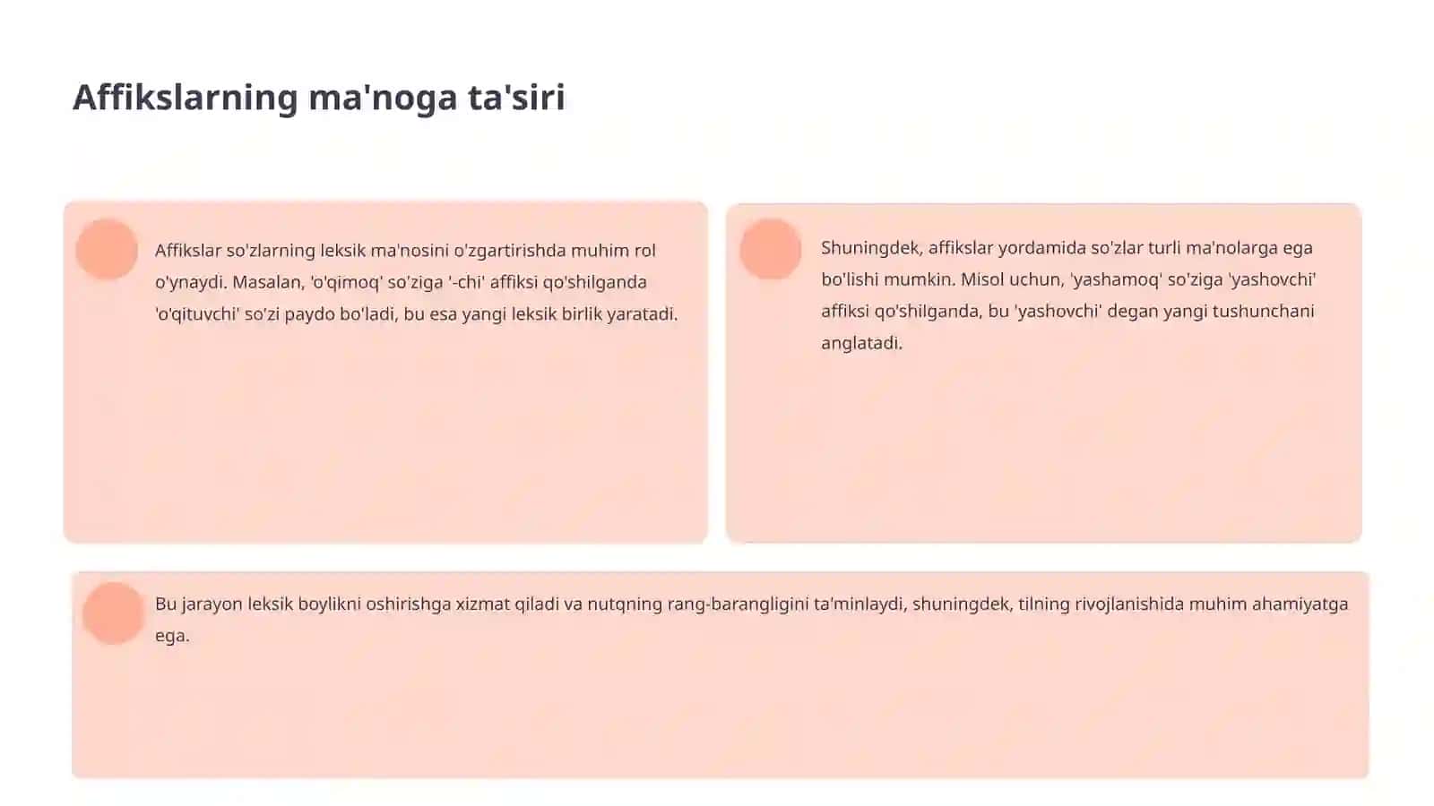 Affikslarning nutqdagi ahamiyati 4