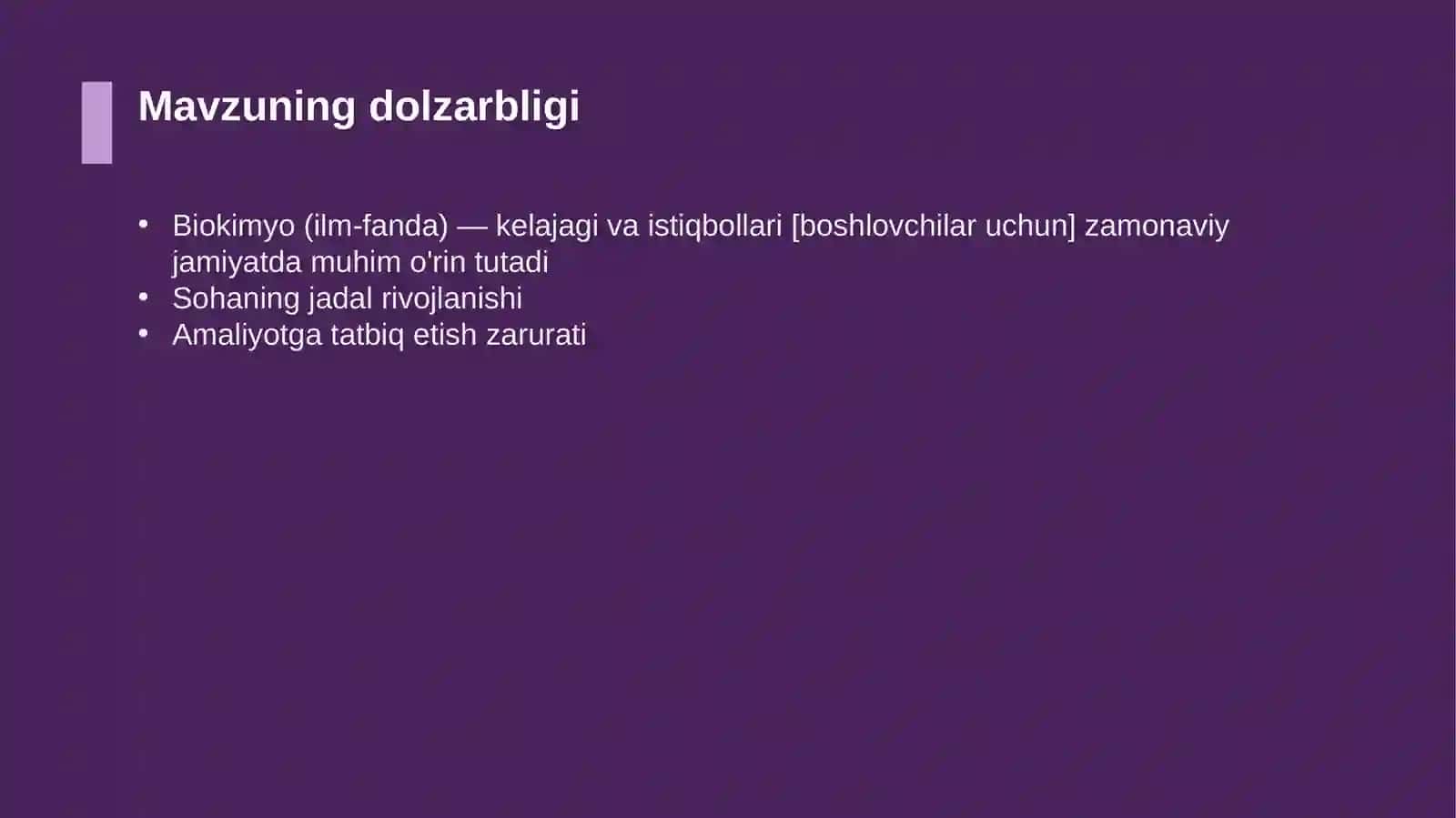 Biokimyo (ilm-fanda) — kelajagi va istiqbollari [boshlovchilar uchun] 4