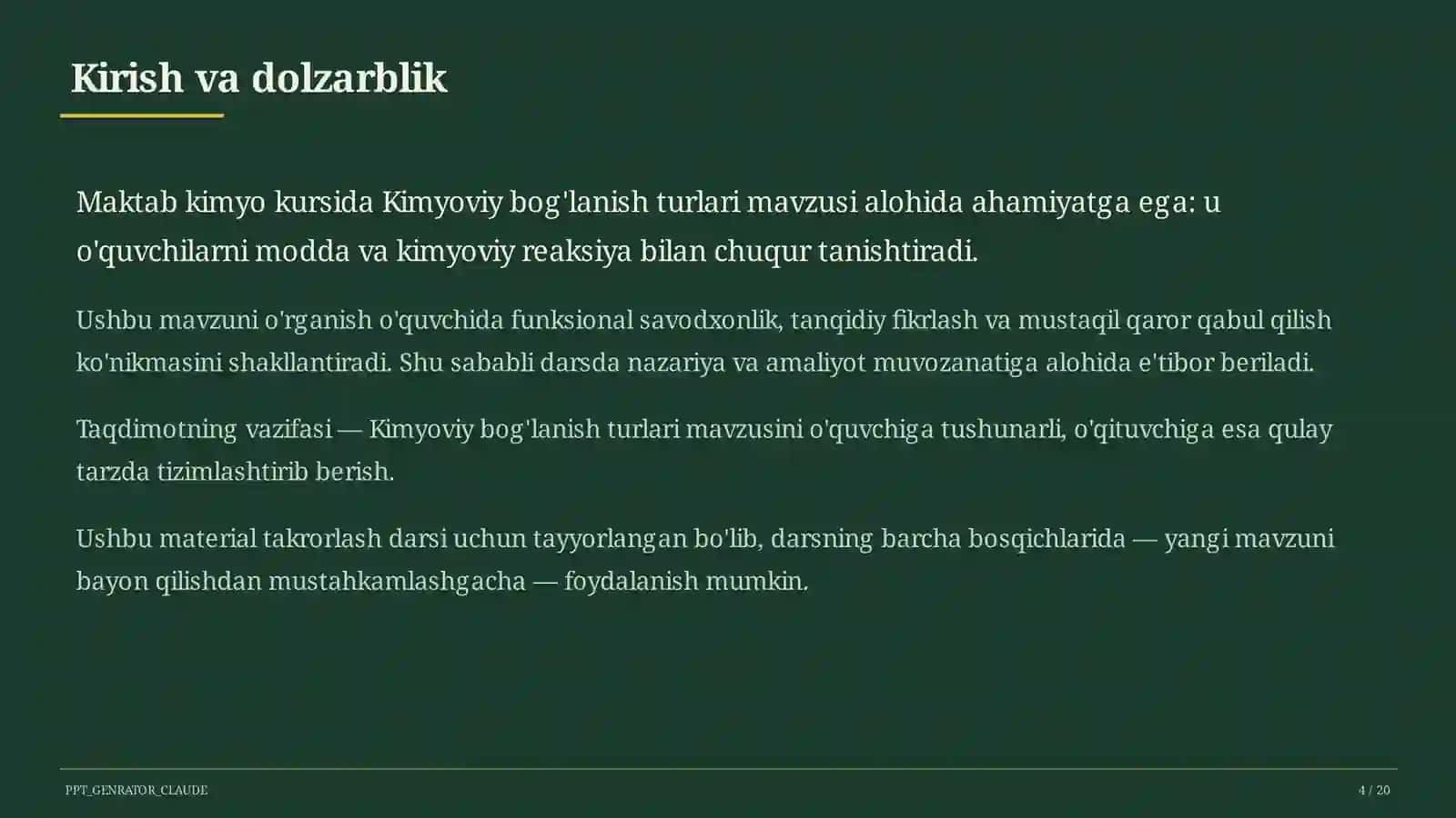 Kimyoviy bog'lanish turlari (8-sinf) 4