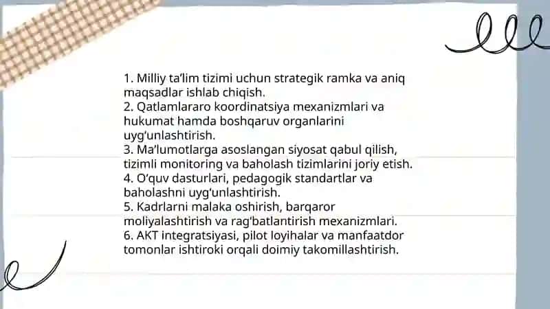 Taʼlimni tizimlilik va izchillik prinsiplarini amalga oshirish 4