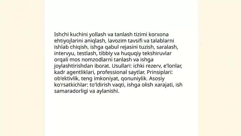 Mehnat Resurslaridan Foydalanish 4