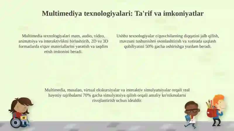 Multimedia texnologiyalari ta'limda 21-asr ko'nikmalarini rivojlantiradi 4