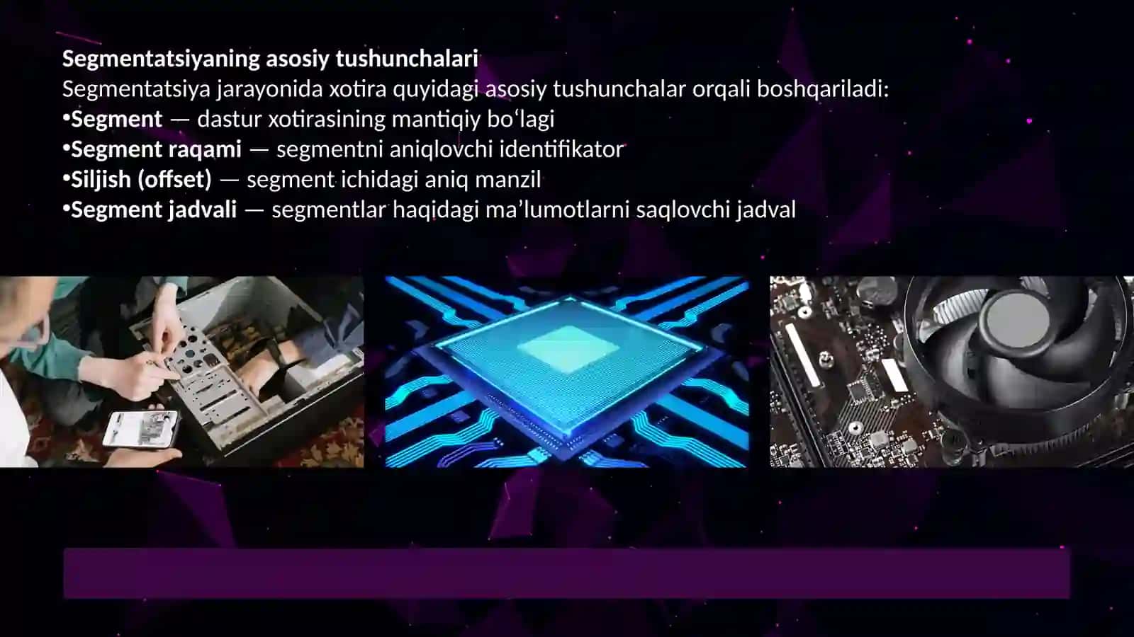 Segmentatsiya va xotira himoyasi 4