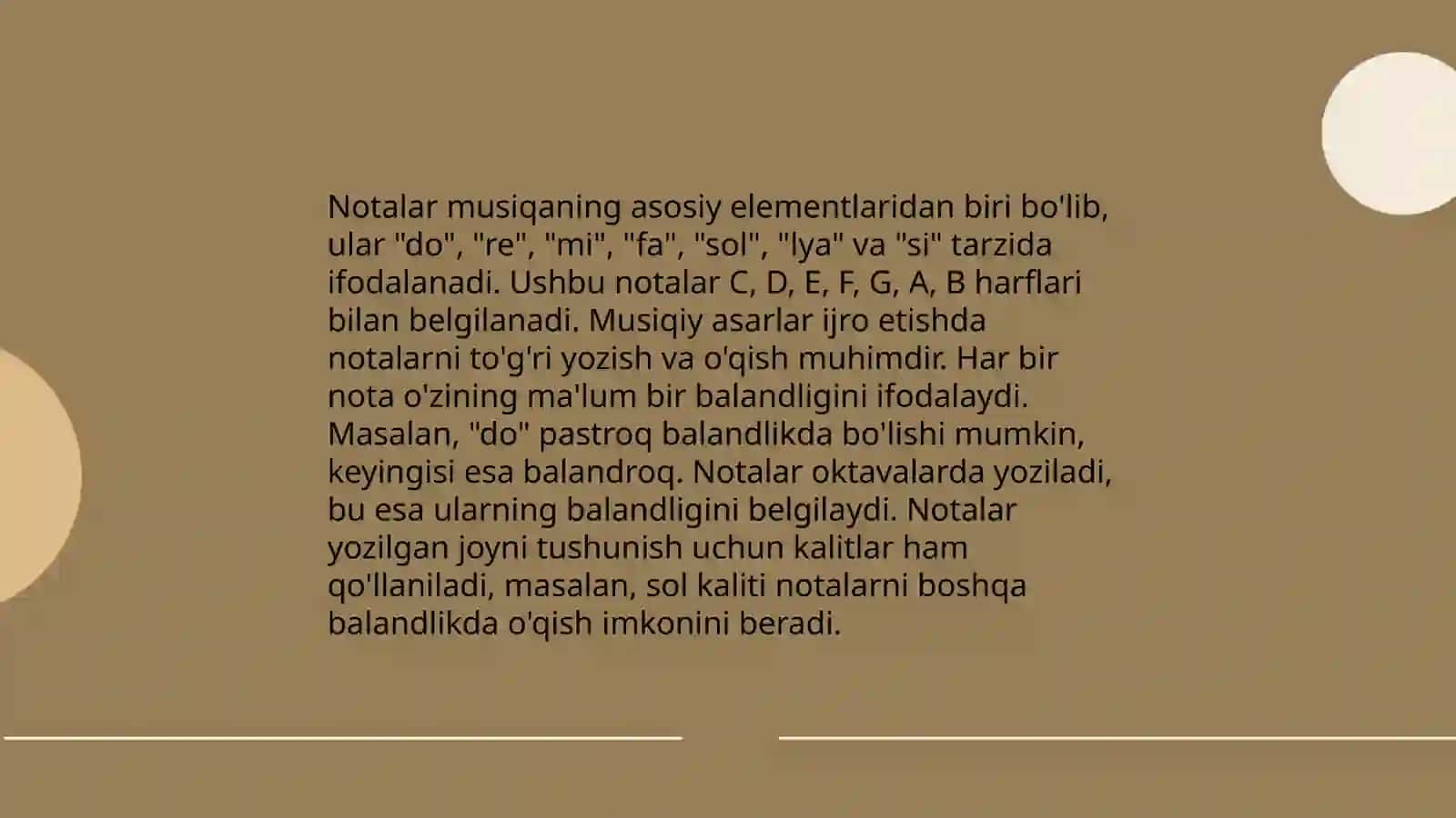Notaning nota chizig'ida qanday yozilishi 4