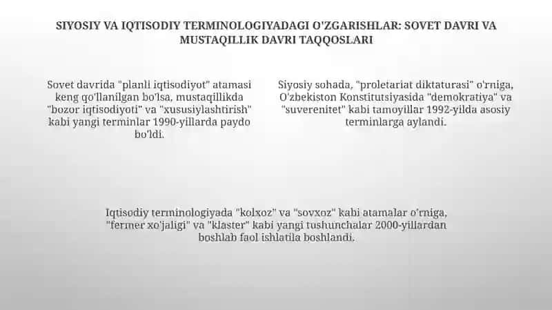 Sobiq sho‘rolar davri o‘zbek terminologiyasi 4