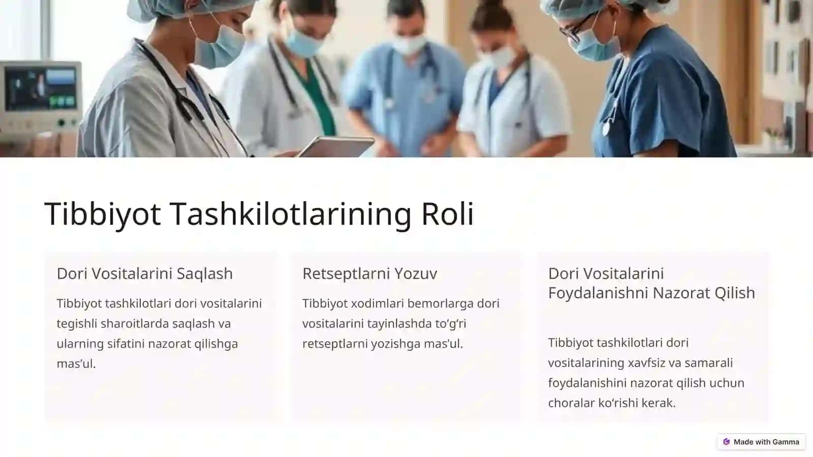 Dori Vositalarini Nazorat Qilish Tizimi: Umumiy Maʼlumot 4